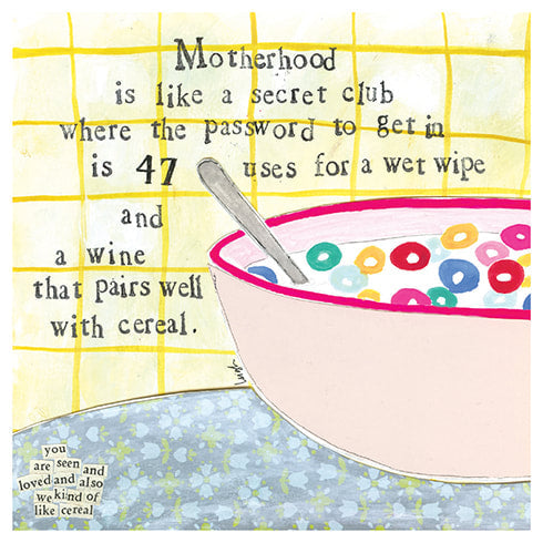 'Cereal' New Baby Card