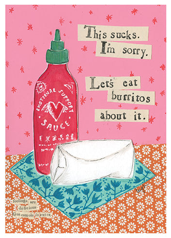 Burritos Blank Card