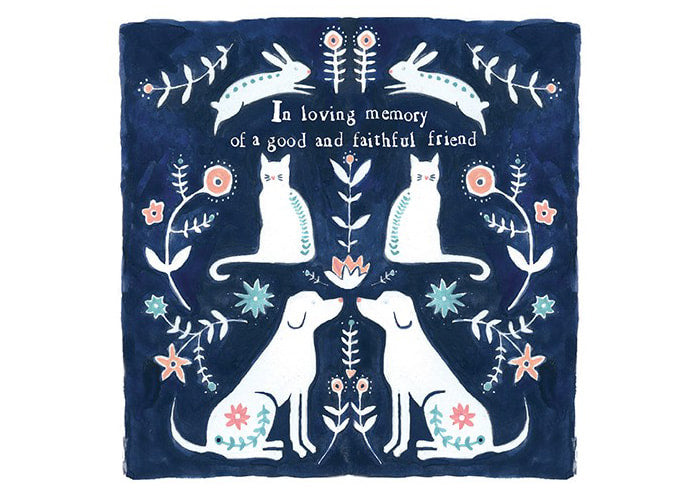 Good And Faithful Pet Sympathy Card