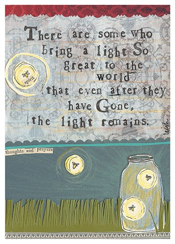 Light Remains Sympathy Card