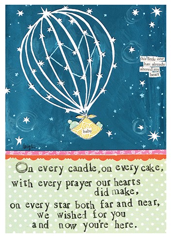 Wished For You New Baby Card