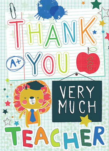 Thank You Teacher Card