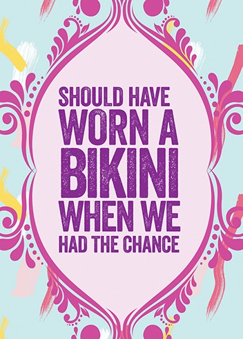 Bikini Birthday Card