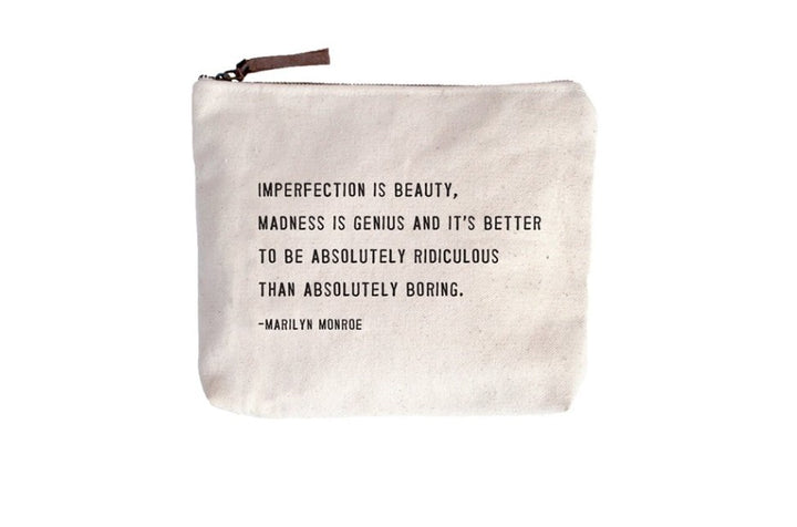 Canvas Zipper Bag - Marilyn Monroe