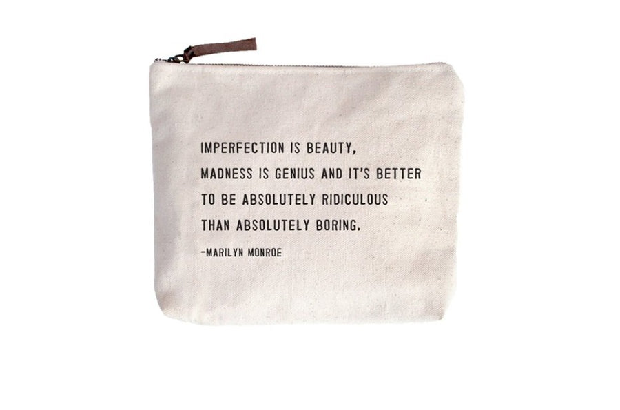 Canvas Zipper Bag - Marilyn Monroe