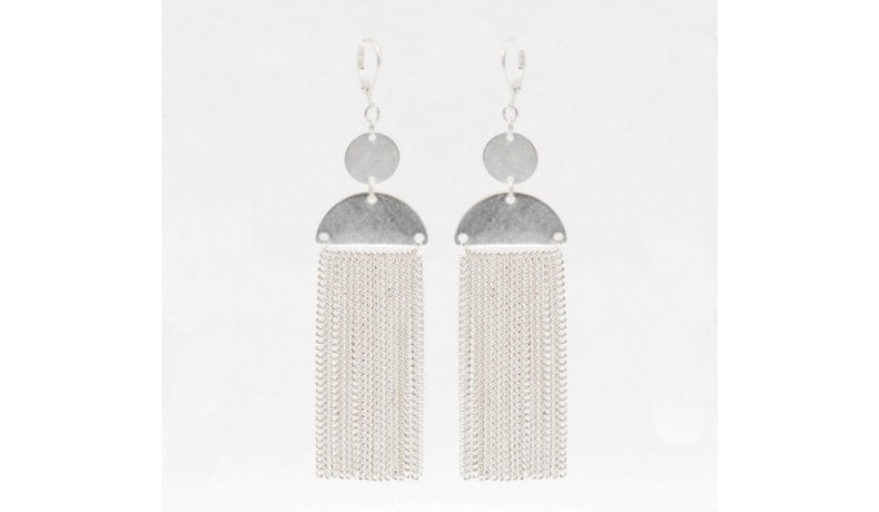 Half Moon Fringe Earring