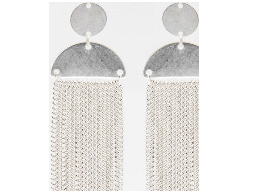 Half Moon Fringe Earring