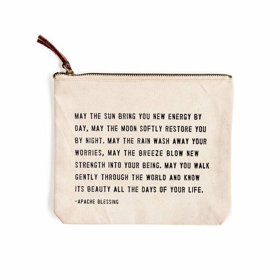 Canvas Zipper Bag - Apache Blessing