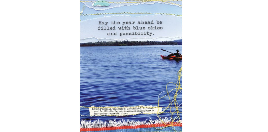 Blue Skies Birthday Card