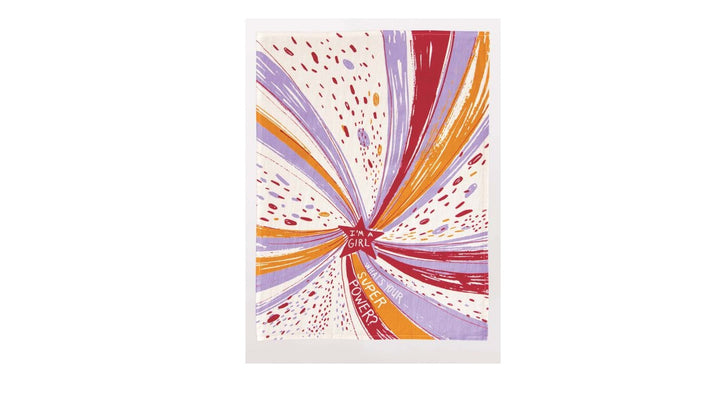 I'm A Girl, What's Your Super Power? Dish Towel
