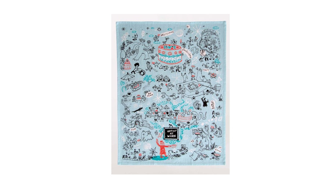 Artist At Work Dish Towel