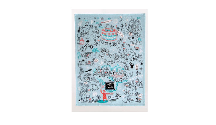 Artist At Work Dish Towel