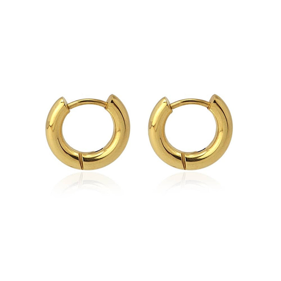Mini 14K Gold Plated Hoop Earrings