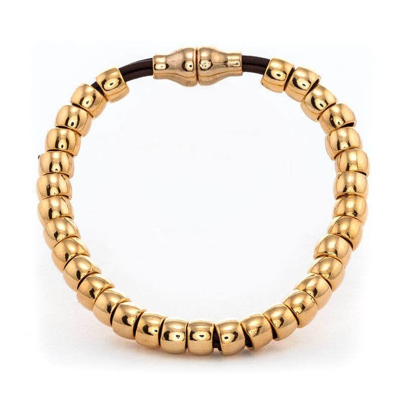 14K Gold Plated Bead Bracelet