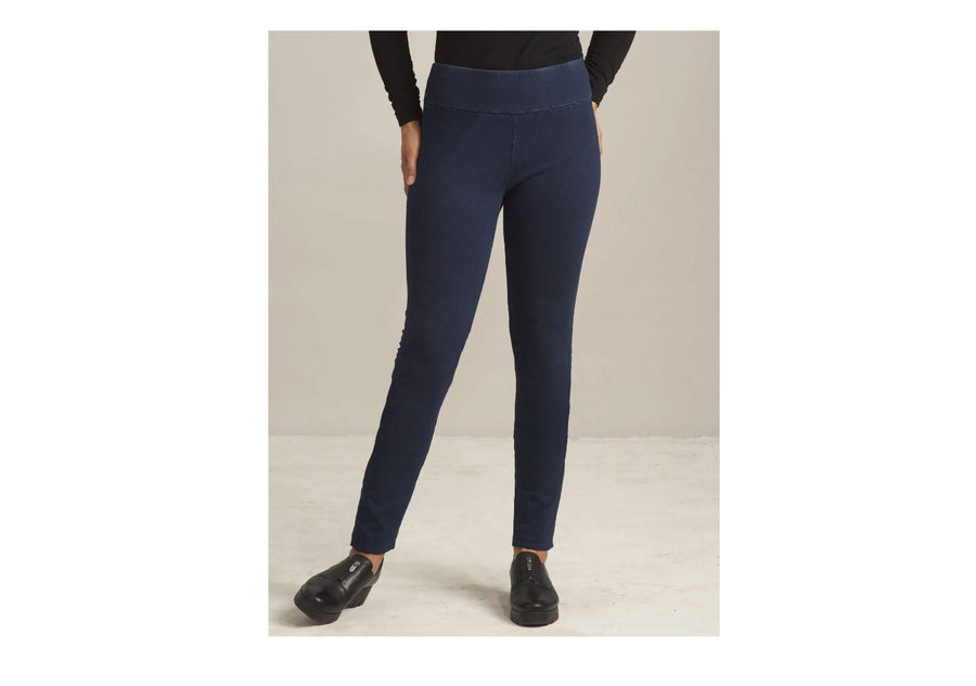 Stonewash Denim Cotton Easy Pant