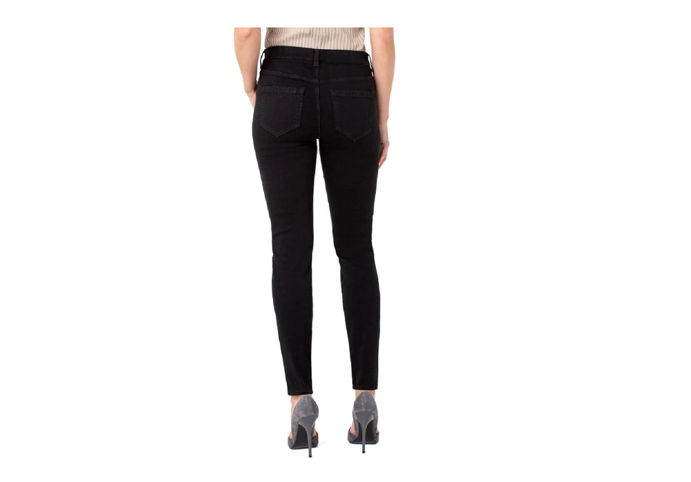 Gia Glider Skinny Jeans in Black Rinse