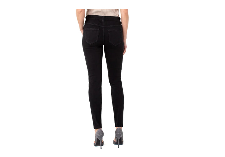 Gia Glider Skinny Jeans in Black Rinse