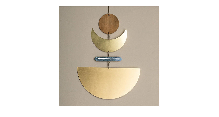 Wall Hanger - Moonrise/Labradorite/Wood