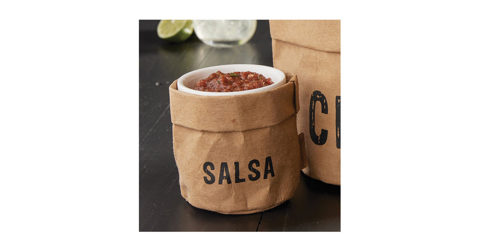 Salsa Holder & Ceramic Dish