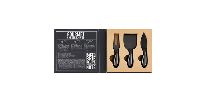Matte Black Cheese Knives Box