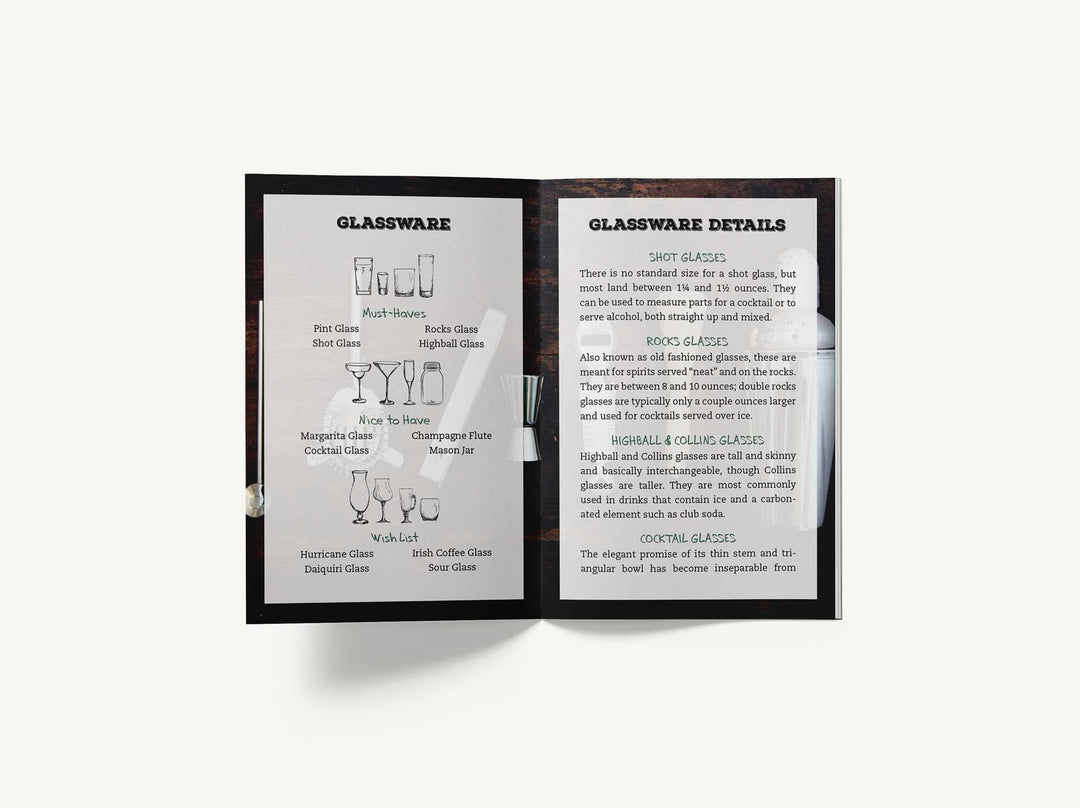 Home Bartender Cocktail Cards