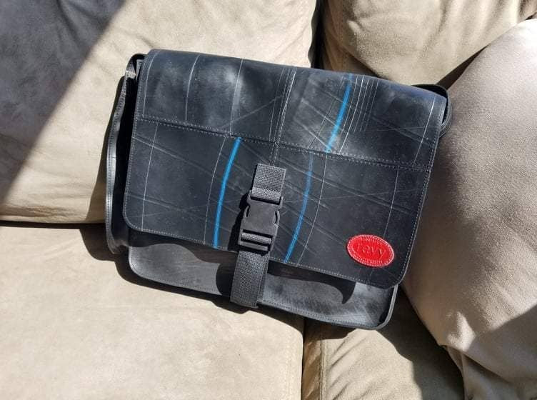 Revved Up Laptop Bag with Buckle Closure
