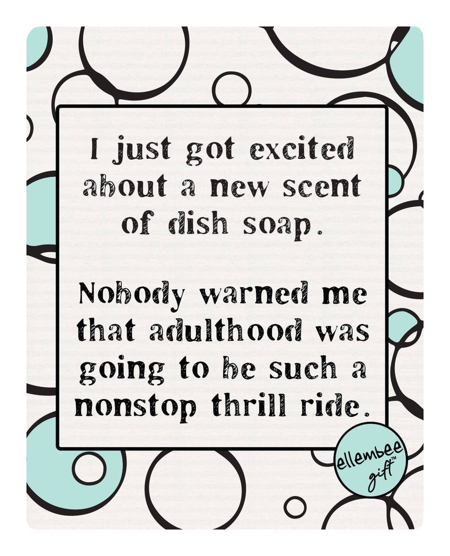 "Excited about a New Scent of Soap..." Funny Swedish Dishcloth