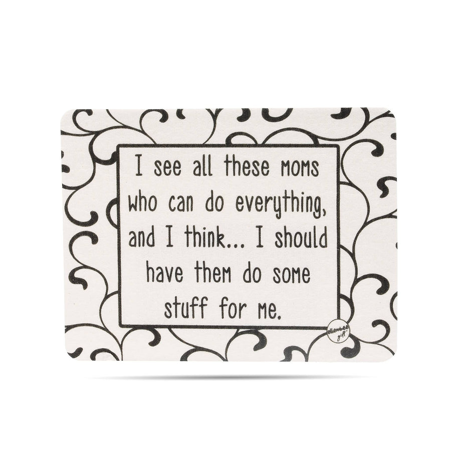 "I see all these moms who can do everything..." Swedish dishcloth