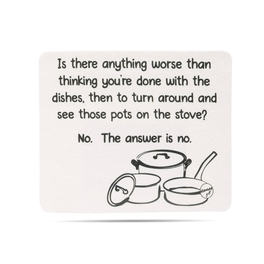"Is there anything worse?" - Done with Dishes Swedish Dishcloth