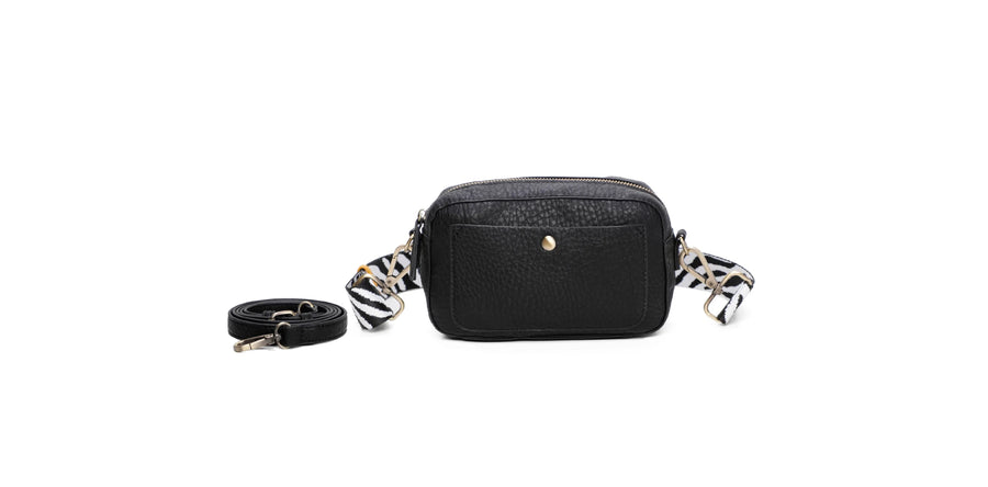Black Sustainable Betty Crossbody by Ampere Creations