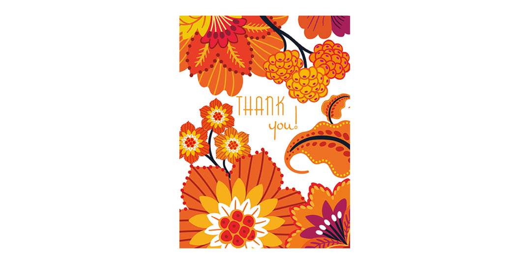 Tangerine Thank You Card