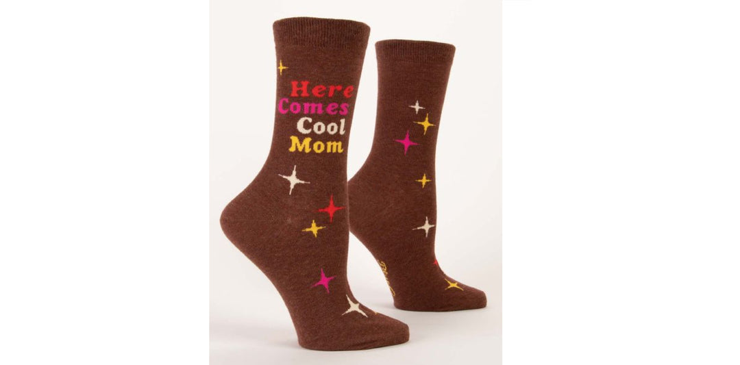 Here Comes Cool Mom Crew Socks