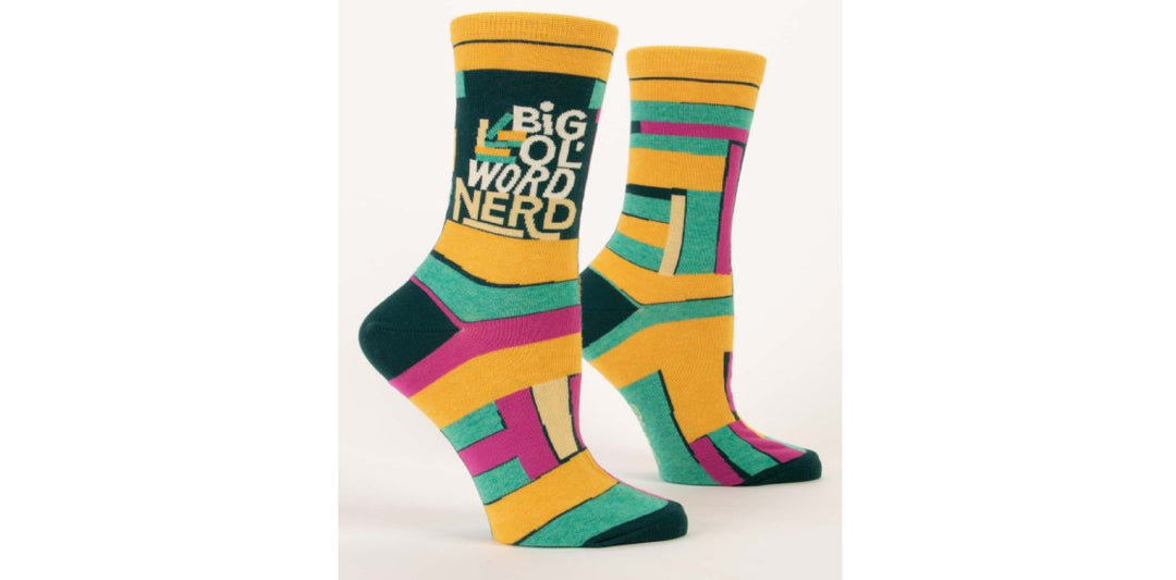 'Big Ol' Word Nerd' Women's Crew Socks