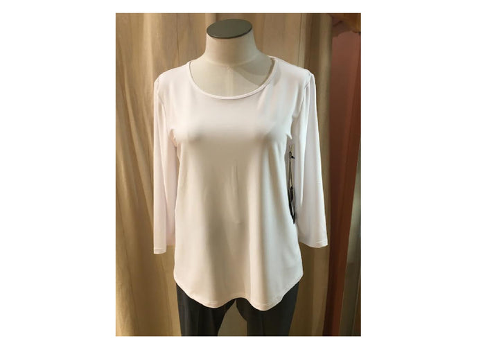 Foundation Knit Easy Tee in White