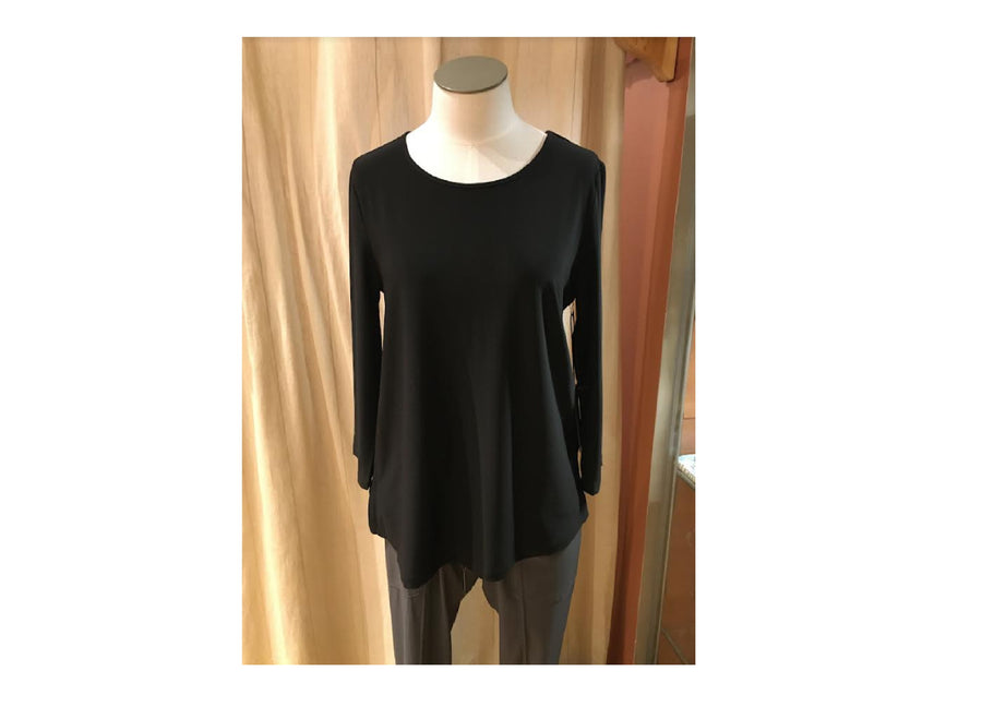 Foundation Knit Easy Tee in Black