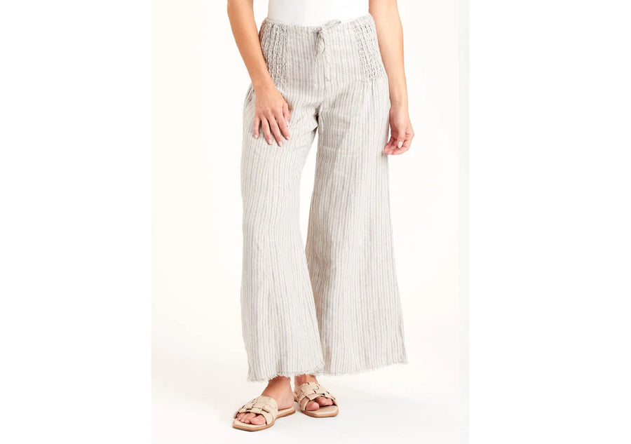 Blanc Wide Leg Pant in Oatmeal