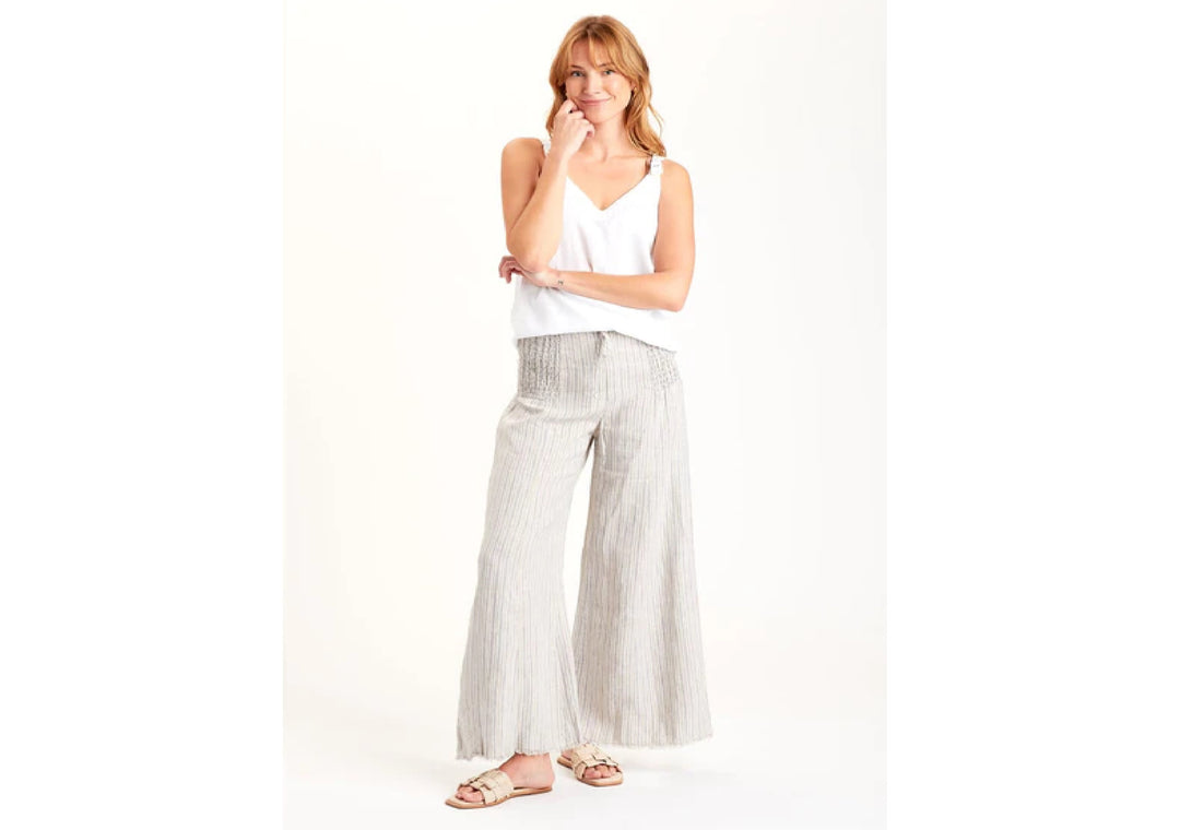 Blanc Wide Leg Pant in Oatmeal
