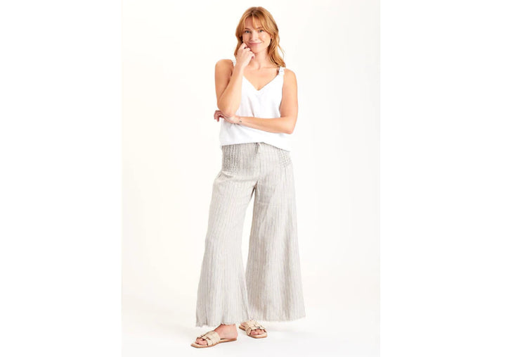 Blanc Wide Leg Pant in Oatmeal