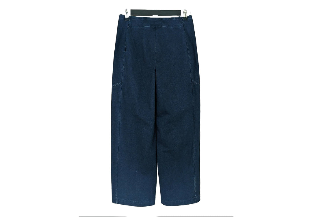 Pieced Denim Wide Leg Pant