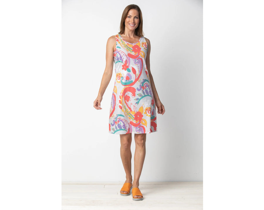 Boho Paisley Tank Dress