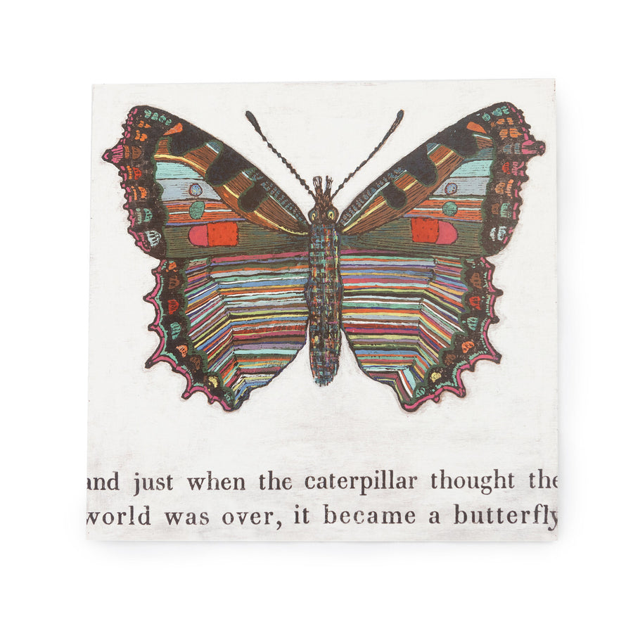 Art Poster with Glass Frame: Butterfly