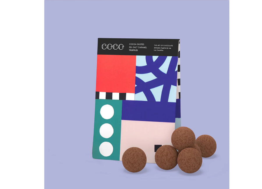 Sea Salt Caramel Truffles - Coco Dusted