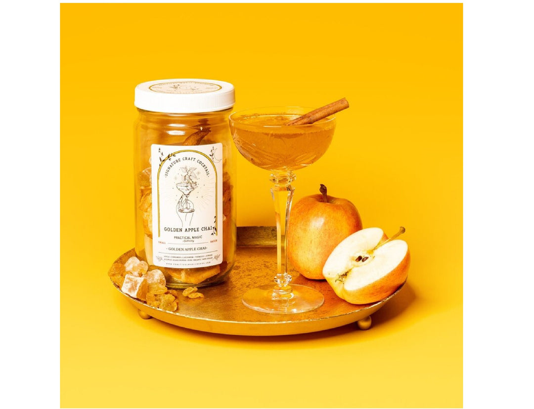 Golden Apple Chai-tini DIY Botanical Craft Cocktail