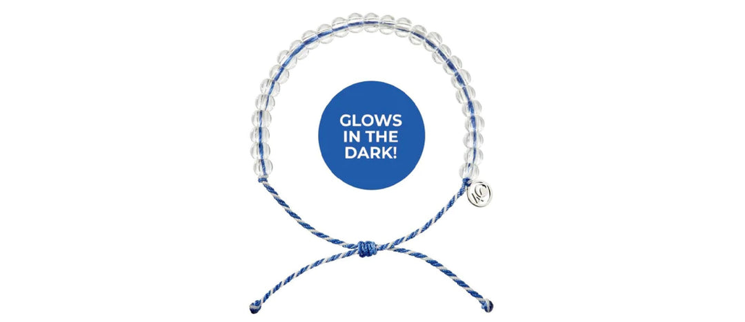 Deep Sea Beaded Bracelet in Signature Blue and Glow