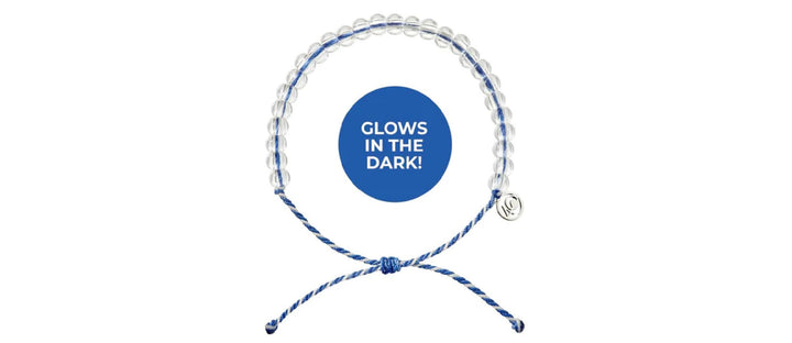 Deep Sea Beaded Bracelet in Signature Blue and Glow