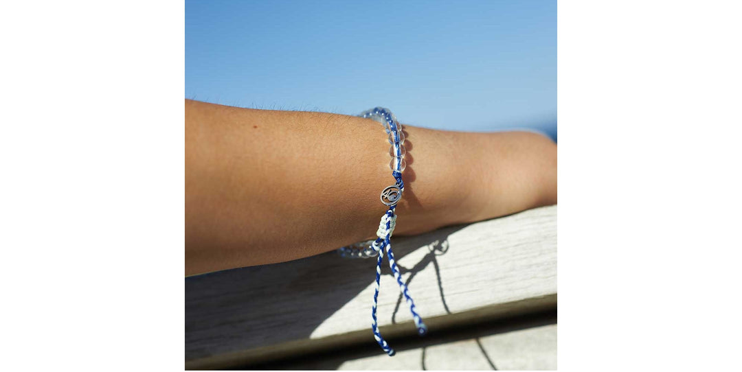 Deep Sea Beaded Bracelet in Signature Blue and Glow
