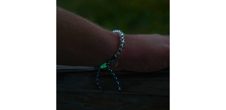 Deep Sea Beaded Bracelet in Signature Blue and Glow