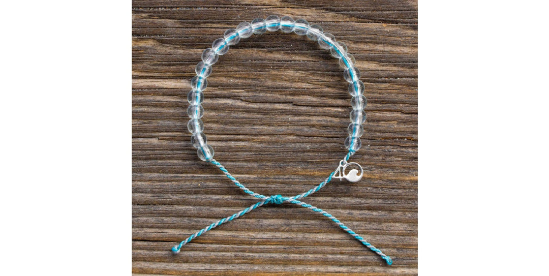 Dolphin Beaded Bracelet in Light Blue and Grey