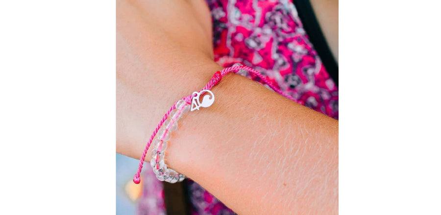 Flamingo Beaded Bracelet in Pink