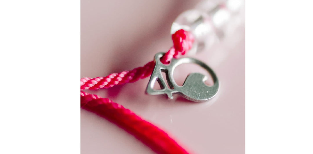 Flamingo Beaded Bracelet in Pink